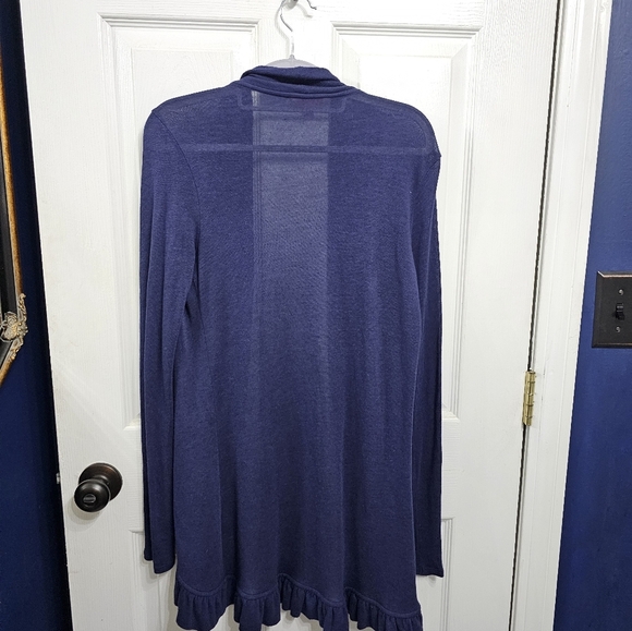 Lily Pulitzer Knit Cardigan navy blue cotton sweater size small Style 26537 - Picture 8 of 8